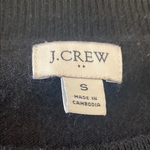 J. Crew Factory Black Crewneck Sweater Classic Knit - Picture 2 of 2